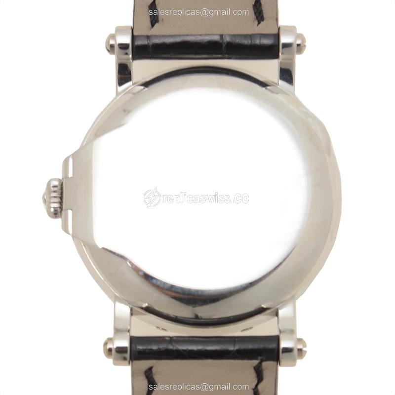 Patek Philippe 5059P-001 Rep. - Automatic 950 Pt. - White Dial - Black Alligator Strap - View 3