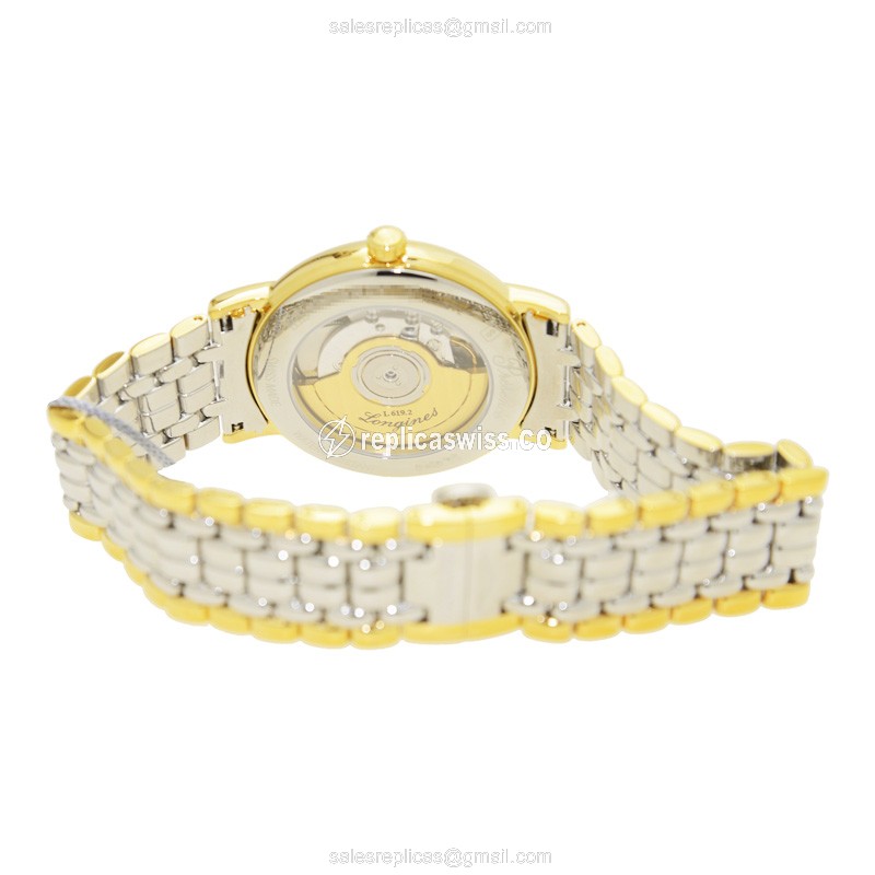 Longines Presence Replica - Automatic PVD Gold - Gold Dial, Silver Clasp - View 4