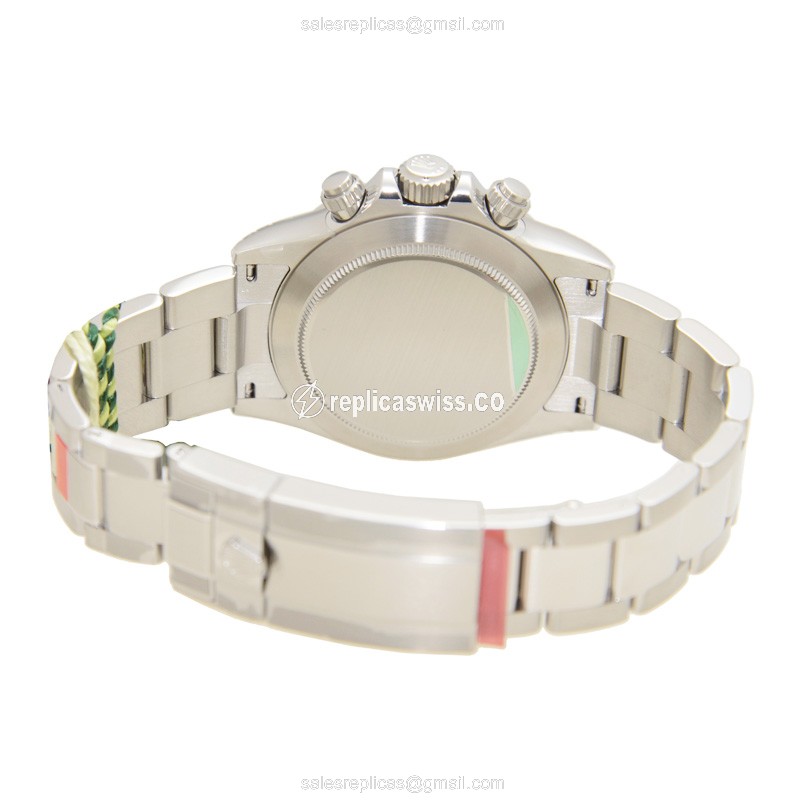 Rolex Daytona Replica - Automatic | Steel Case | Black Dial | Silver Clasp - View 4
