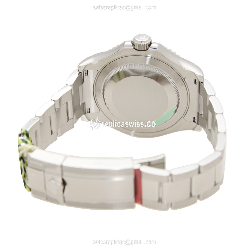 Rolex Yacht Master Replica - Automatic - White Gold & Steel Case - Silver Dial - View 4
