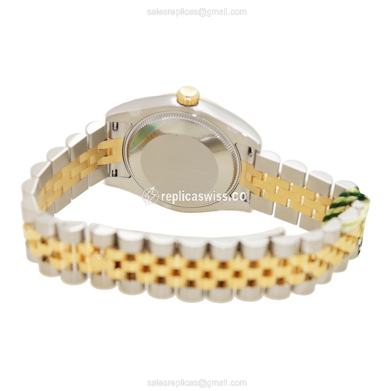 Rolex Datejust Replica - 18kt Gold & Steel - Automatic - Gold Dial - View 4