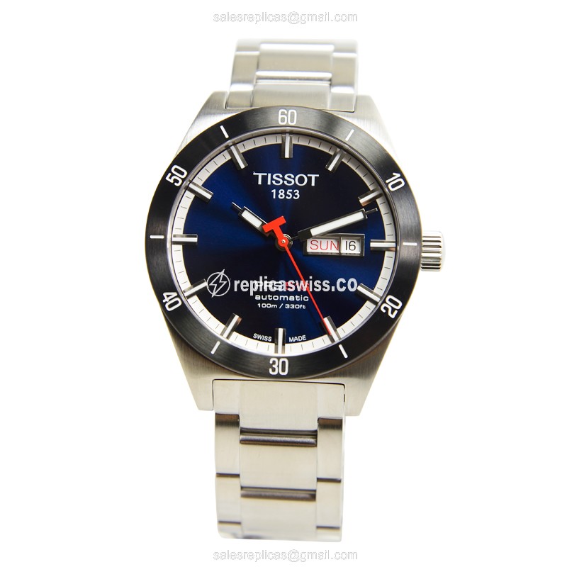 Rolex T-SPORT Replica - Automatic - Blue Dial - Steel Case & Band - 41mm - View 2