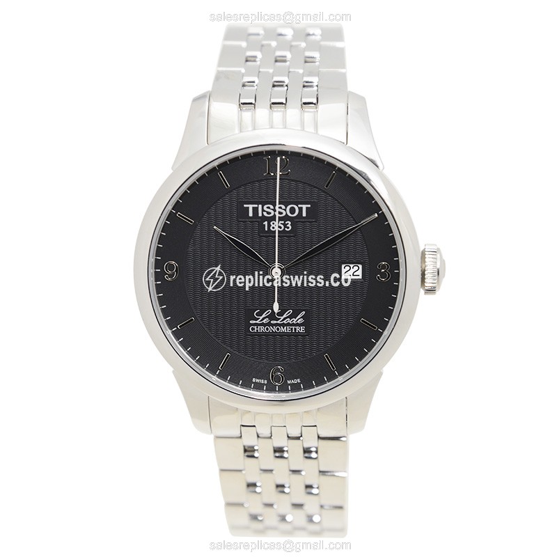 Rolex T-Classic Replica - Automatic - Black Dial - Steel Case - Silver Strap - View 2