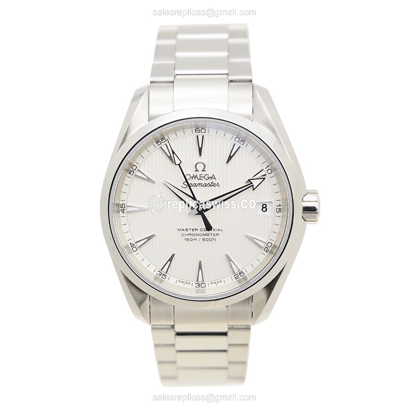 Omega Seamaster Replica - Automatic - Stainless Steel - Silver Dial - Steel Clasp - View 2