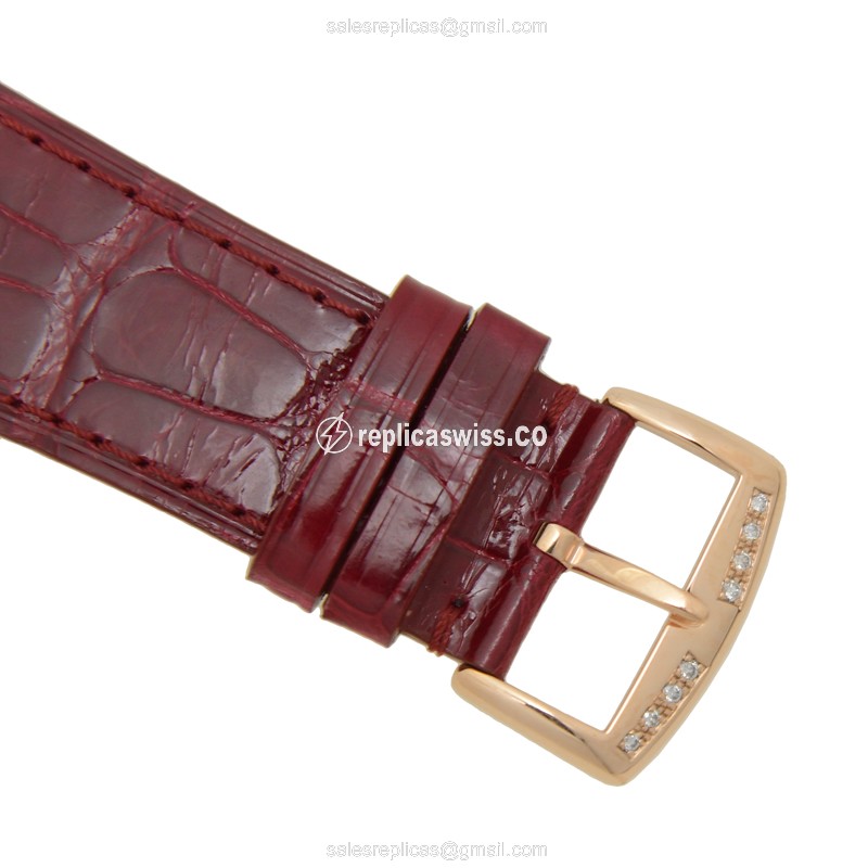 Franck Muller 6002 M QZ COL DRM R D 1R (5N) MASTER SQUARE Quartz 18kt Rose Gold & Diamonds - View 4