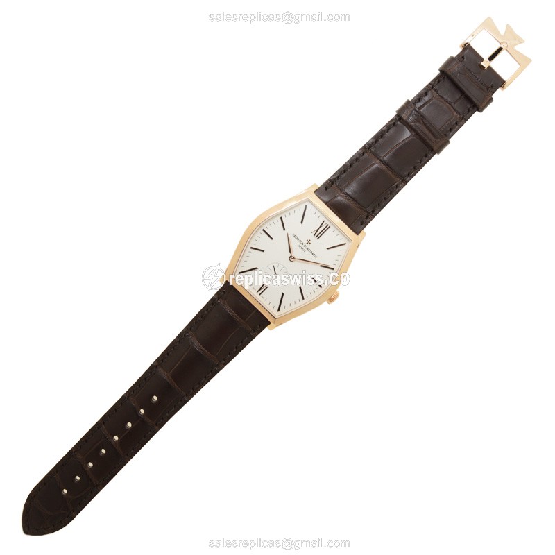 Vacheron Constantin Malte Watch - Manual - Rose Gold - White - View 2