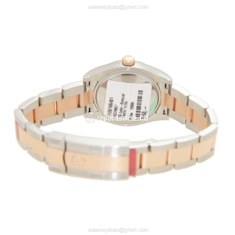 Rolex Datejust Replica - Automatic - Rose Gold & Steel - Pink Dial - View 4