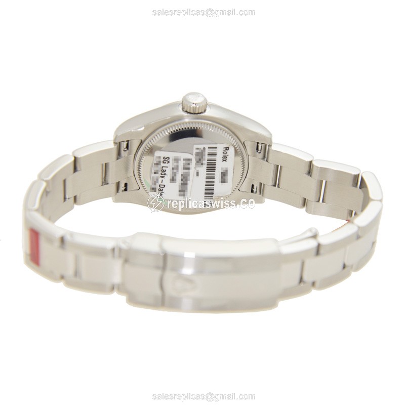 Rolex 179174NR_O Lady Datejust Replica - Automatic, Silver Dial, Steel Clasp & Strap - View 4
