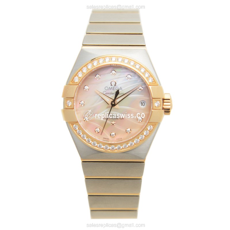 Omega 123.25.27.20.57.003 CONSTELLATION Automatic 18kt Rose Magic & Diamond - View 2