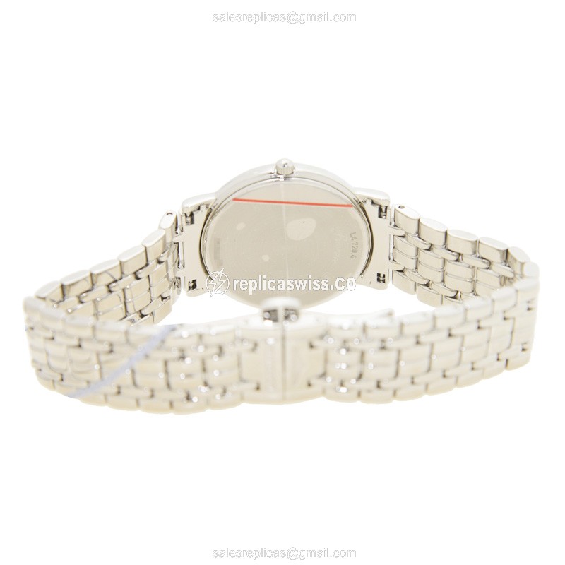 Rolex L4.720.4.11.6 Replica - Quartz - Stainless Steel Case - White Dial, Silver Clasp & Steel Strap - View 4