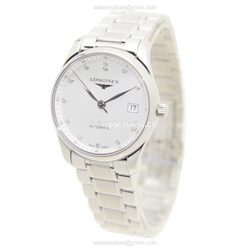 Longines L2.518.4.77.6 Replica - Automatic - Silver Dial - Steel Clasp - View 3