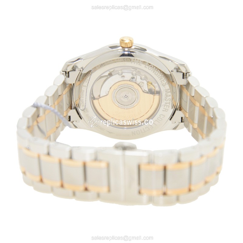 Longines L2.793.5.79.7 Replica | Automatic | 18kt Rose Gold & Steel | White Dial - View 3