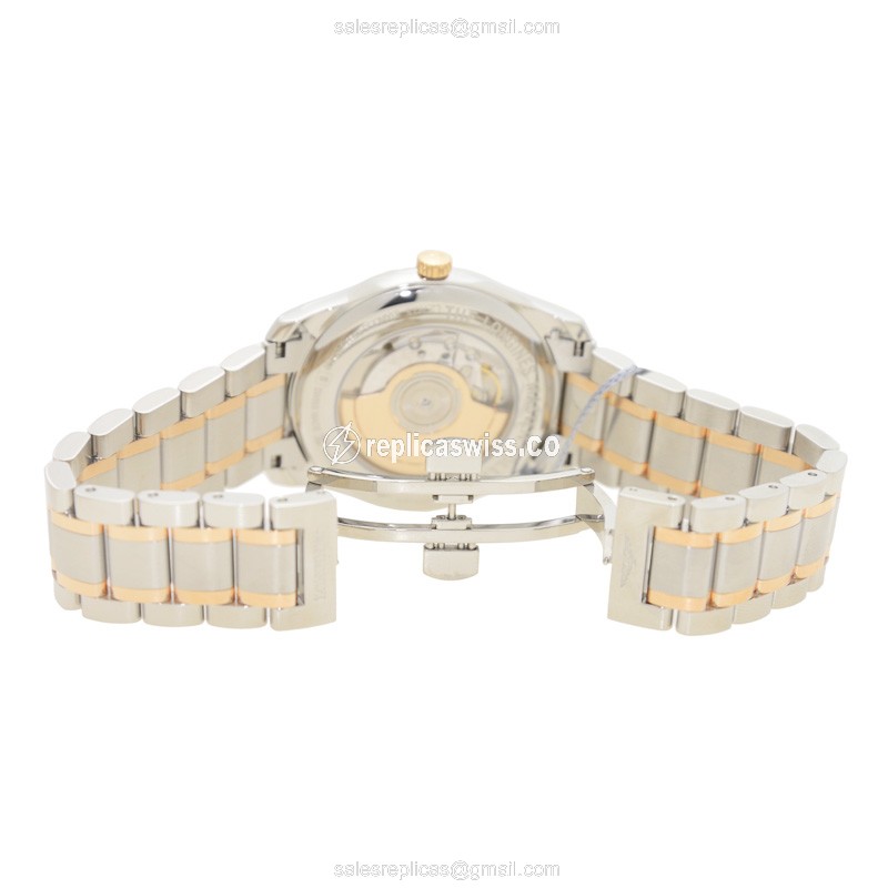 Longines L2.793.5.79.7 Replica | Automatic | 18kt Rose Gold & Steel | White Dial - View 4