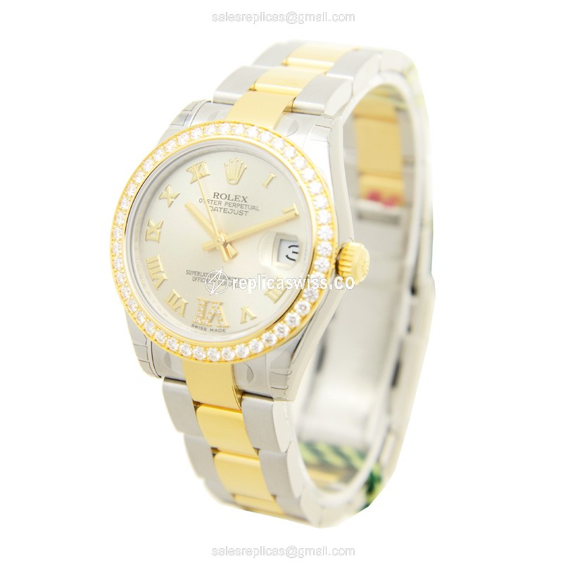 Rolex Datejust Lady Replica - Automatic | Silver Dial | Silver Clasp - View 3