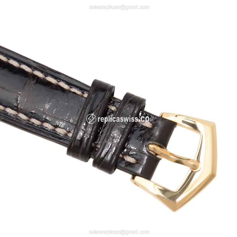 Patek Philippe 7041R-001 GONDOLO - Manual Wind - 18kt Rose Gold - Silver Dial - Brown Alligator Strap - View 4