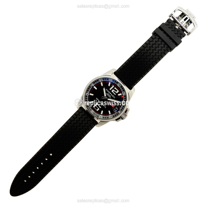 Chopard Mille Miglia GT XL Automatic - Black Dial - Rubber Strap - Sapphire Crystal - View 2
