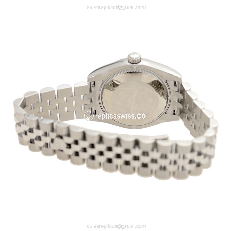 Rolex Lady Datejust Replica - Automatic | White Dial | Steel Case | Silver Clasp - View 4