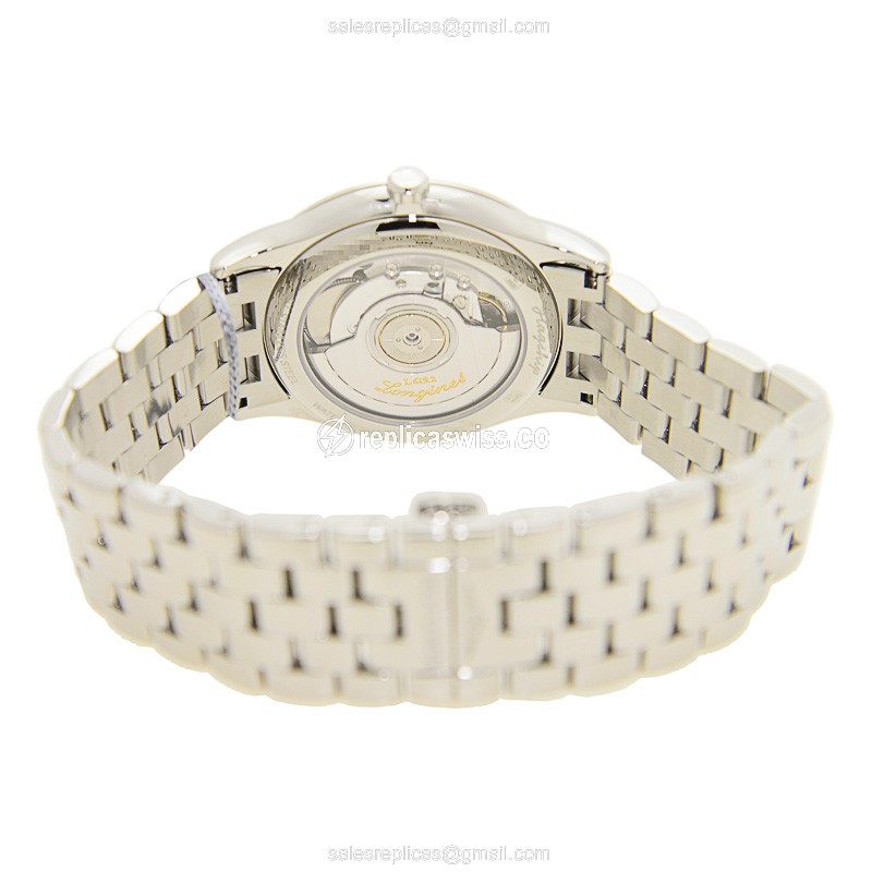 Longines Flagship Replica - Automatic - Stainless Steel - Silver Dial - Steel Clasp - View 4