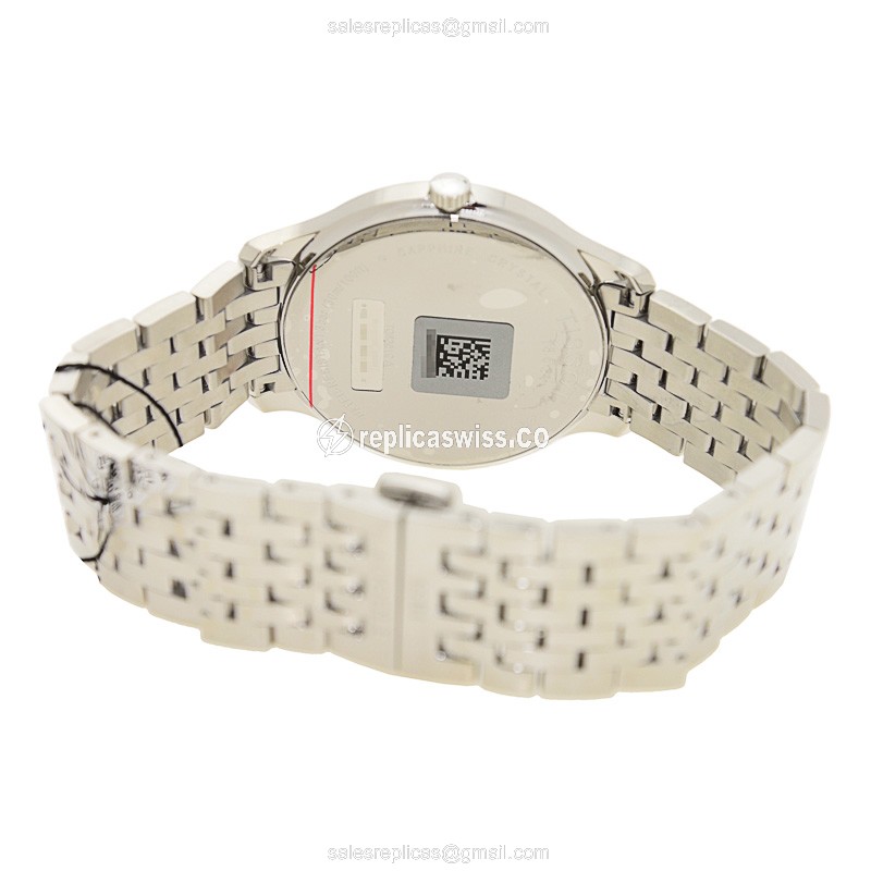 Tissot T-CLASSIC Quartz - Silver Dial - Steel Case - Silver Strap - View 4
