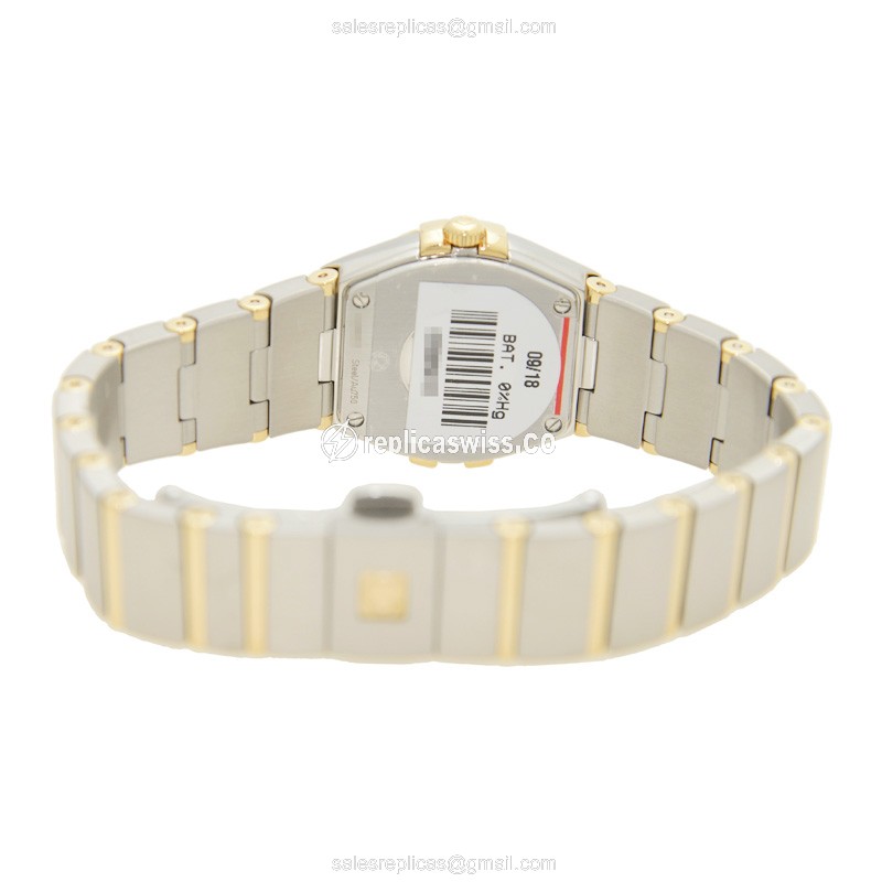 Omega Constellation Replica - 18kt Gold Case, Diamond Accents, Silver Dial | Automatic Movement - View 4