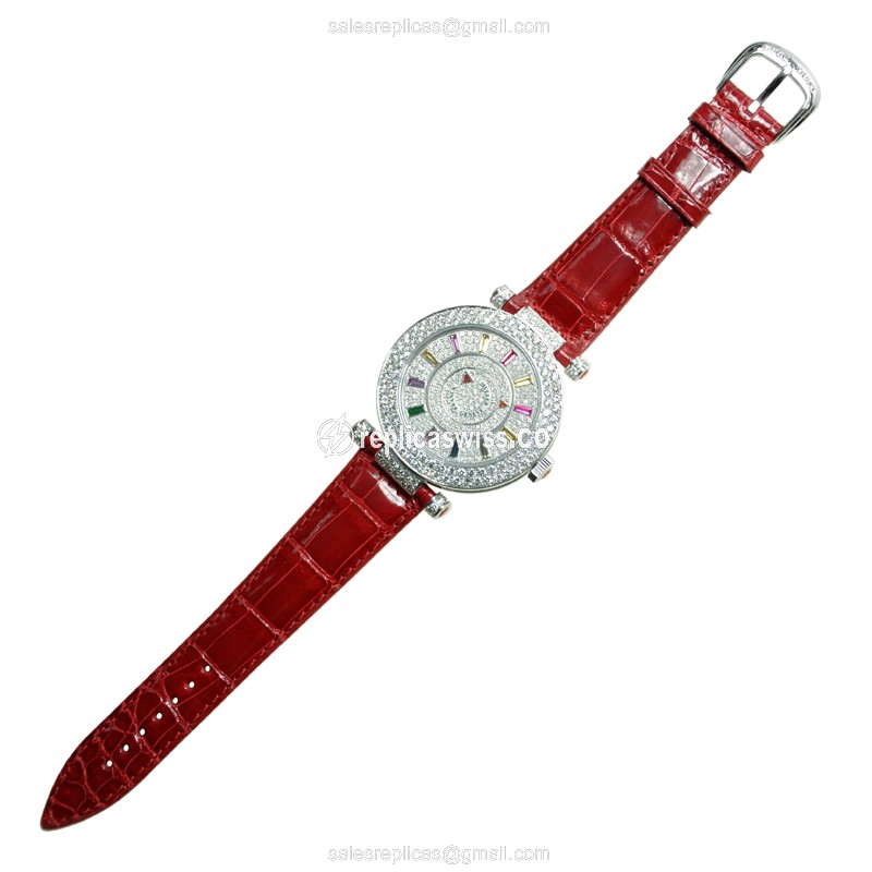 Franck Muller DM 42 COL DRM D 2R CD OG - Double Mystery - Auto, 18kt White Gold, Diamond Dial, Silver - View 2