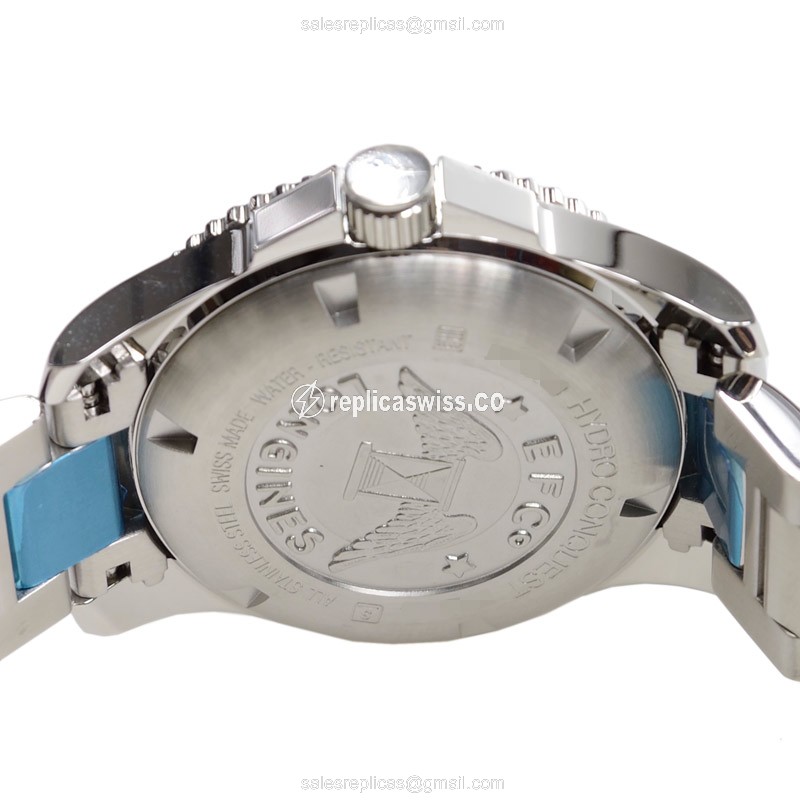 Longines Conquest Replica | Automatic | Steel Case, Blue Dial | Silver Steel Clasp - View 4