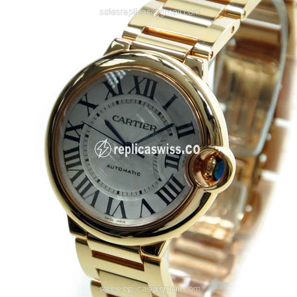 Cartier Ballon Bleu Replica - Automatic - 18kt Rose Gold - White Dial - View 3