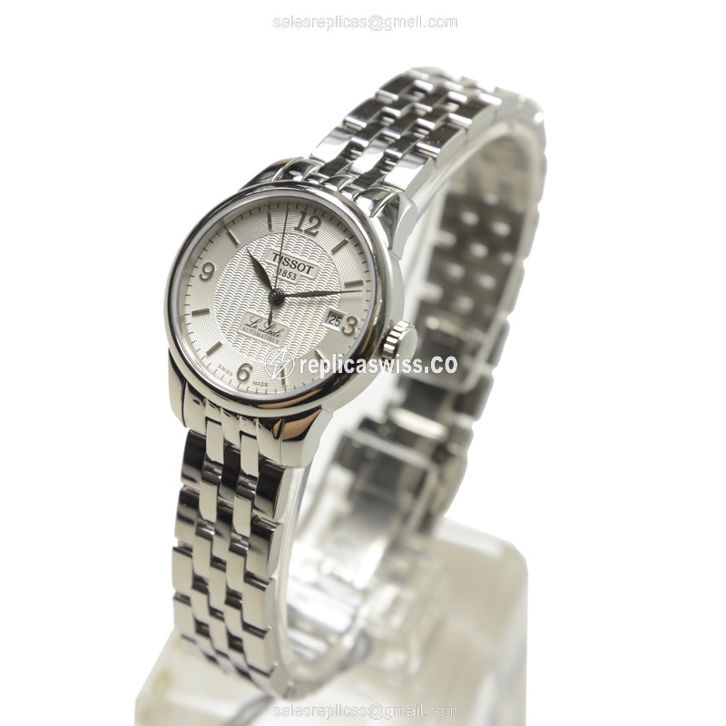 Tissot T41.1.183.34 T-CLASSIC Replica - Automatic - White Dial - Steel Case & Band - View 3