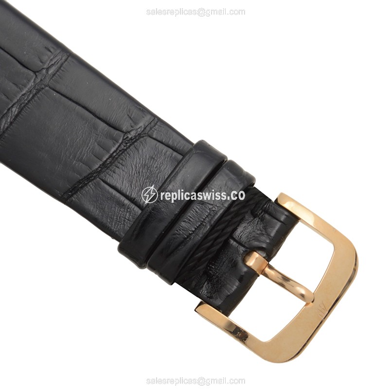 Audemars Piguet 15182OR.ZZ.A102CR.01 Replica - Automatic - 18kt Rose Gold - Diamond Dial - Black Alligator Strap - View 4
