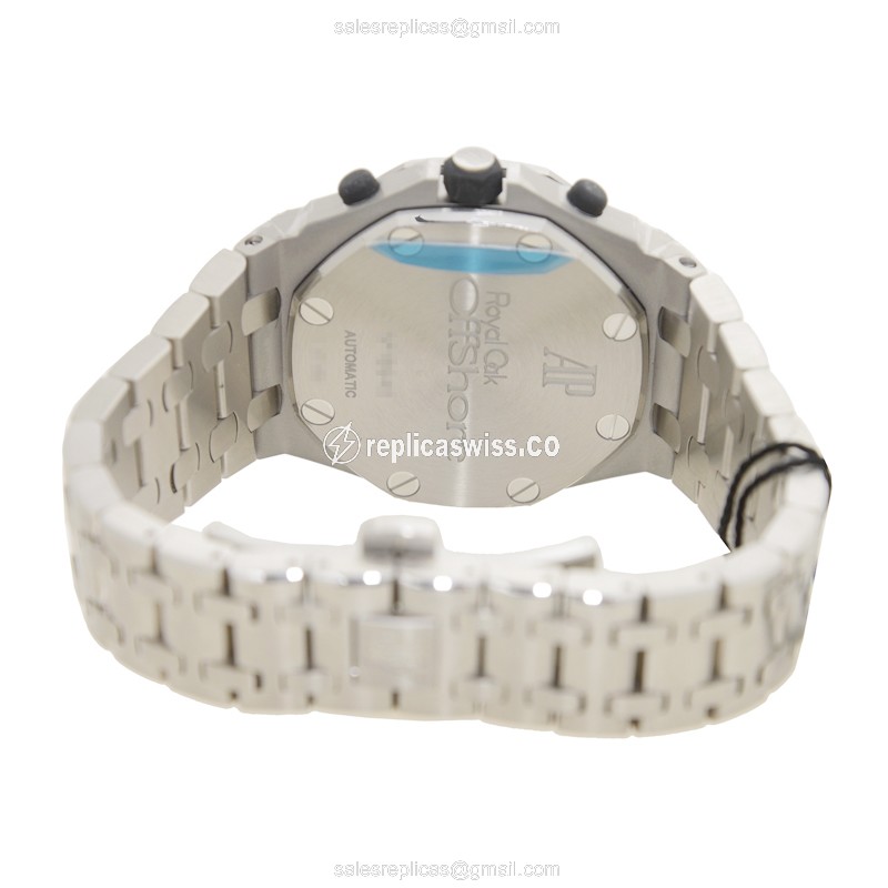 Automatic Audemars Piguet ROYAL OAK - Steel Case - Silver Dial - Silver Strap - Clasp - View 4