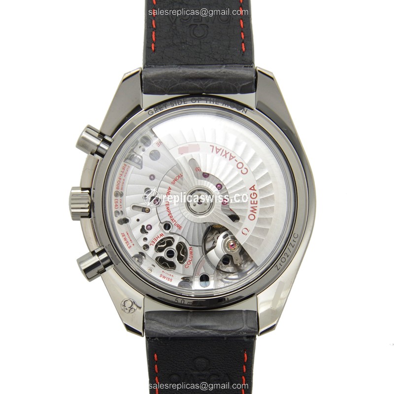 Omega Speedmaster Replica | Automatic | Ceramics Case | Gray Dial | Leather Strap - View 3