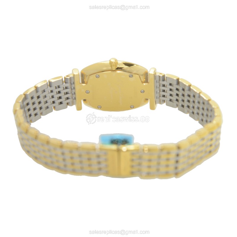 Longines LA GRANDE Replica - Quartz - Gold PVD Case - White Dial on Gold Strap - View 4