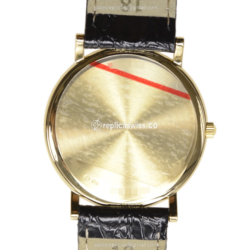 Longines L4.743.6.12.2 Replica - Quartz - 18kt Gold - White Dial, Buckle Clasp - View 3
