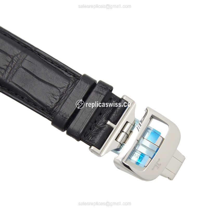 Jaeger-Lecoultre Q3748421 REVERSO - Manual - Steel Case - Silver Dial - Black Alligator Strap - View 4