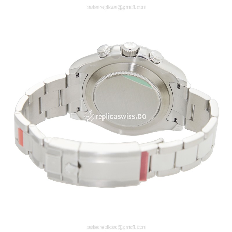 Rolex Yacht Master II Replica - Automatic - Steel Case, White Dial - Silver Steel Strap - View 4