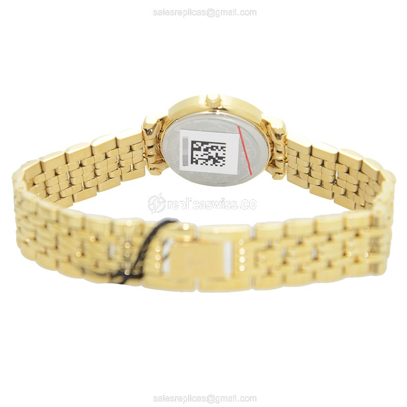 Tissot T-CLASSIC Quartz - Gold Dial - Steel Case - Gold Strap - Clasp - View 4