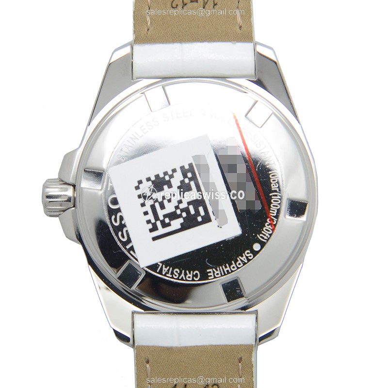 Tissot T-SPORT Quartz - White Dial - Steel Case - Leather Strap - White Clasp - View 3