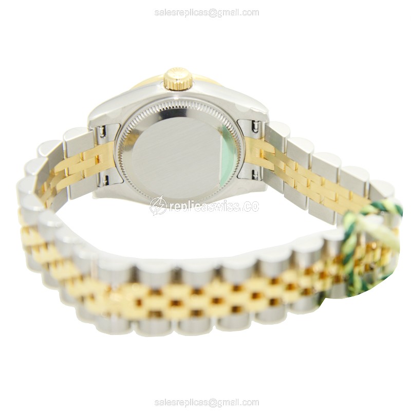 Rolex Datejust Lady Replica - Gold Case - Diamond Accents - Automatic Movement - View 4