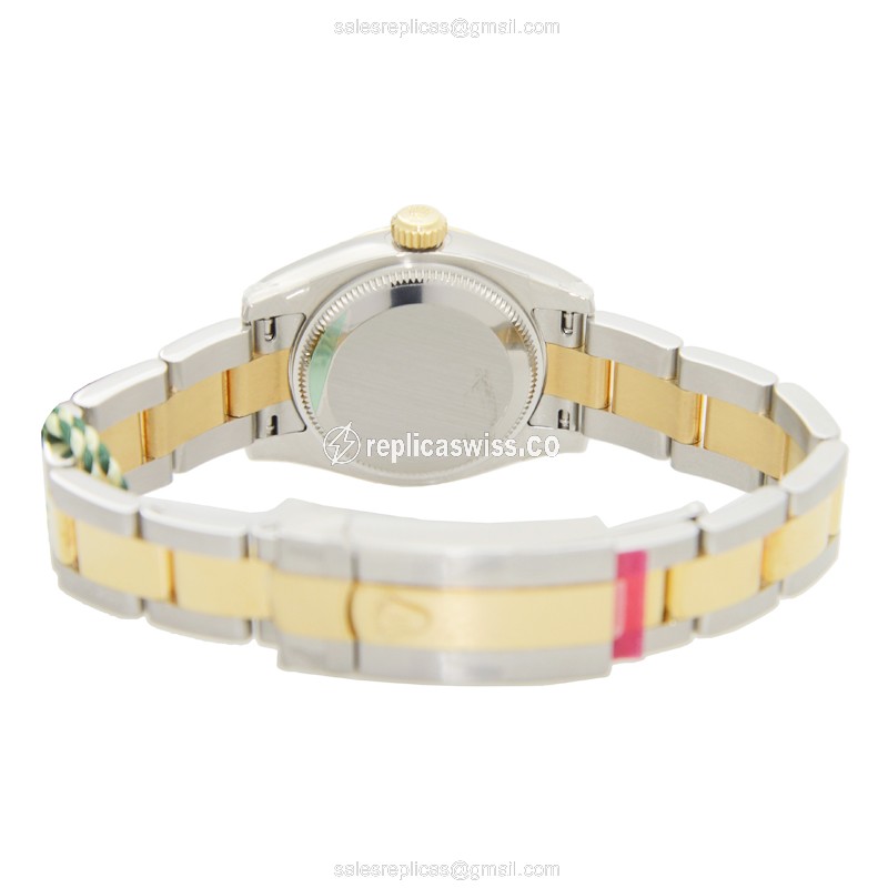 Rolex Lady Datejust Replica - Automatic - Silver Dial - Gold Clasp - View 4