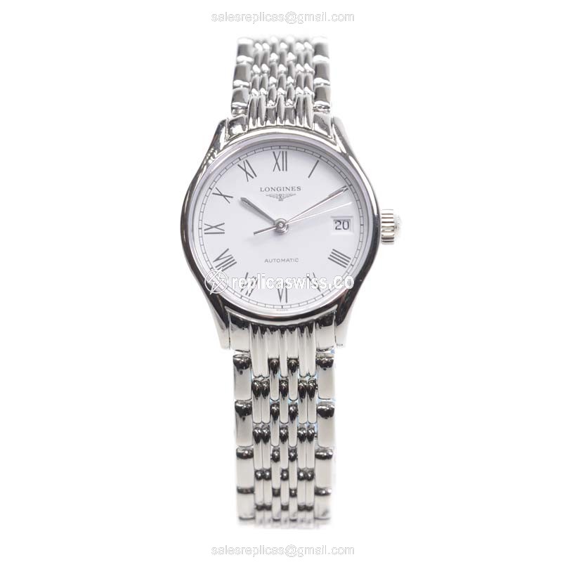 Longines Lyre Replica - Automatic - Stainless Steel - White Dial - View 2