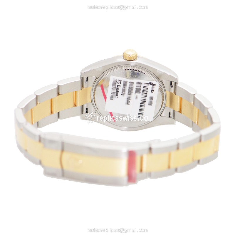 Rolex Lady Datejust Replica - Automatic - 18kt Gold Case, Gold Dial & Strap - View 4