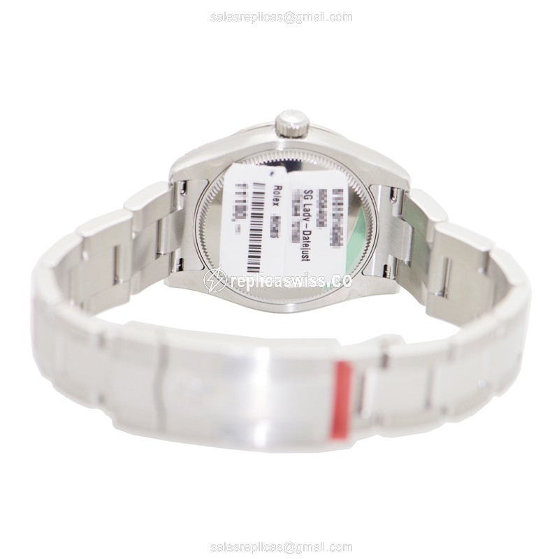 Rolex Datejust Replica - Automatic - White Gold - Steel Case, Silver Dial - View 4