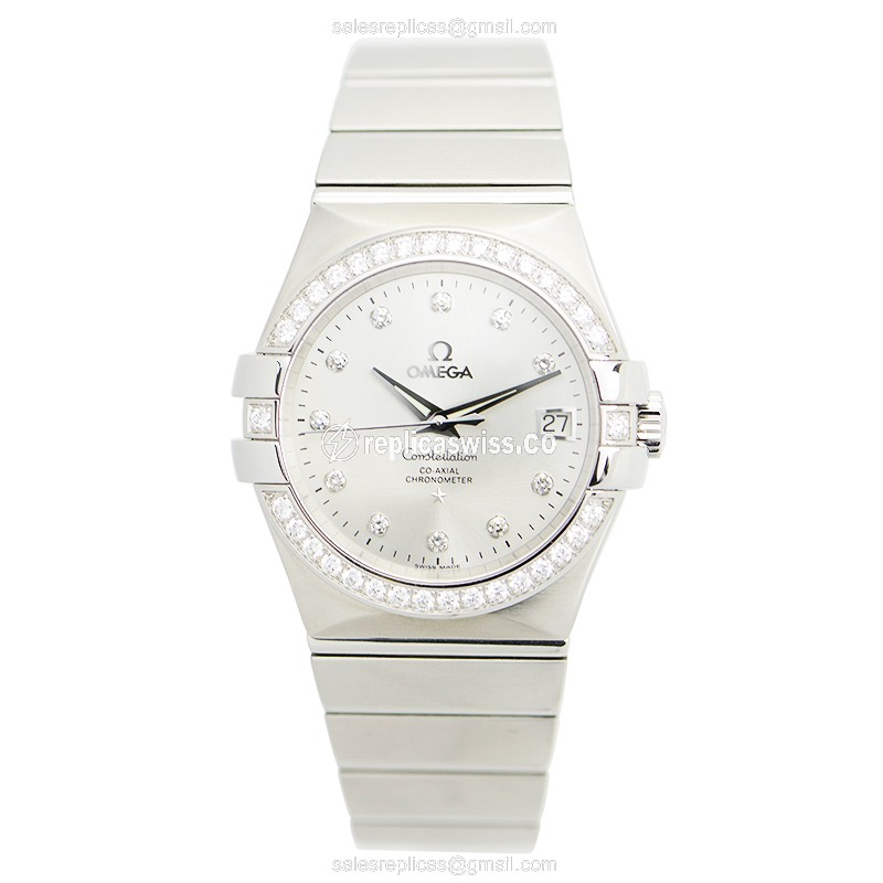 Omega Constellation replica watch - automatic silver dial steel - View 2