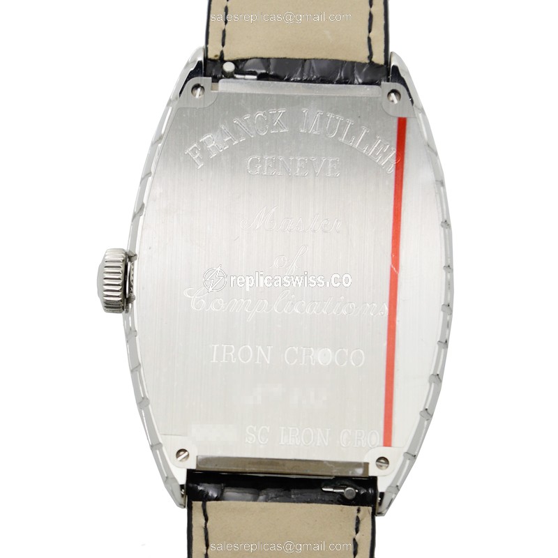 Franck Muller 8880 SC IRON CRO Replica - Automatic - Silver Dial on Black Alligator Strap - View 3