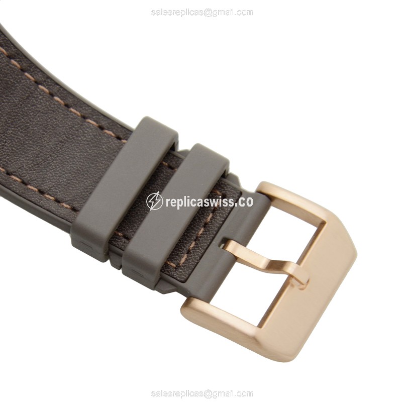Franck Muller V45 SC DT 5N Vanguard - 18kt Rose Gold - Automatic - Brown Dial, Leather Strap - View 4