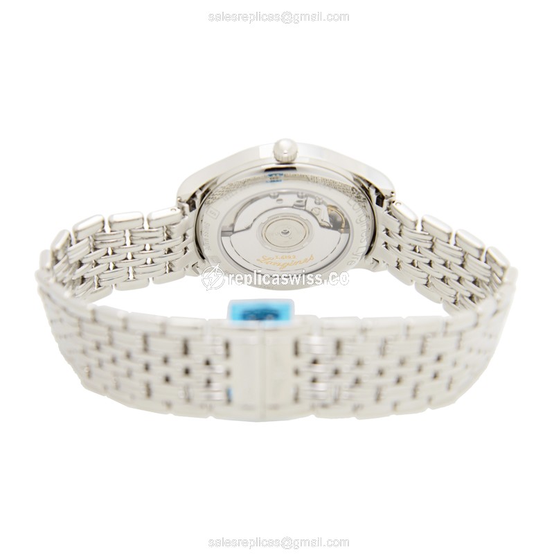 Longines Lyre Replica - Automatic - Stainless Steel - Silver Dial - Steel Strap - View 4