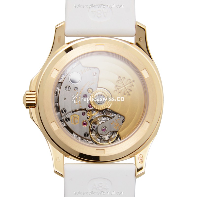Patek Philippe 5068R-010 AQUANAUT Automatic 18kt Rose Gold & Diamonds - View 3