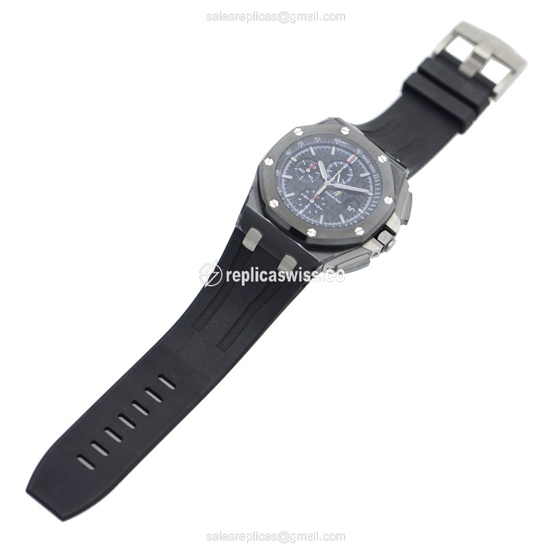 Royal Oak Replica - Audemars Piguet 26402CE.OO.A002CA.01 - Automatic - Ceramic Case - Black Dial - Black Rubber Strap - View 2
