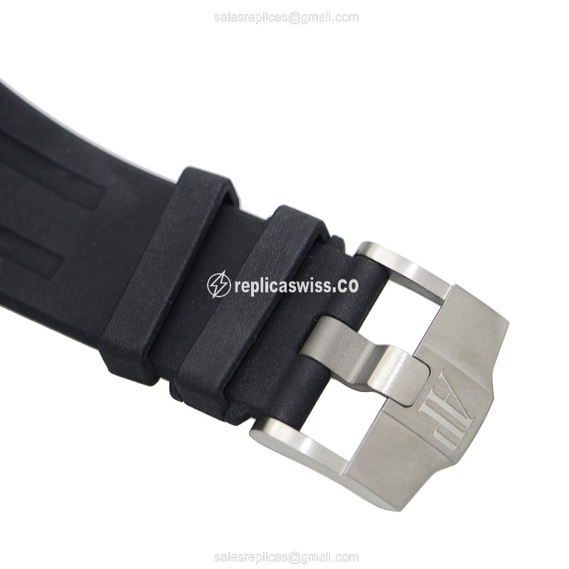 Royal Oak Replica - Audemars Piguet 26402CE.OO.A002CA.01 - Automatic - Ceramic Case - Black Dial - Black Rubber Strap - View 4