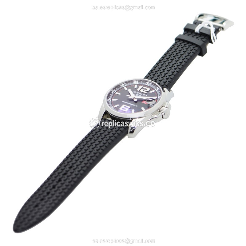 Chopard 158997-3001 Replica - Automatic - Steel - Black Dial - Rubber Strap - View 2